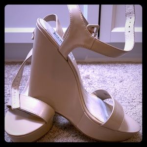 Steve Madden wedges (never worn)